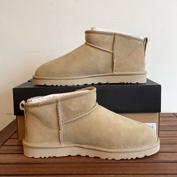 UGG Classic Ultra Mini Mustard Seed Men Size 10 - Picture 5 of 15